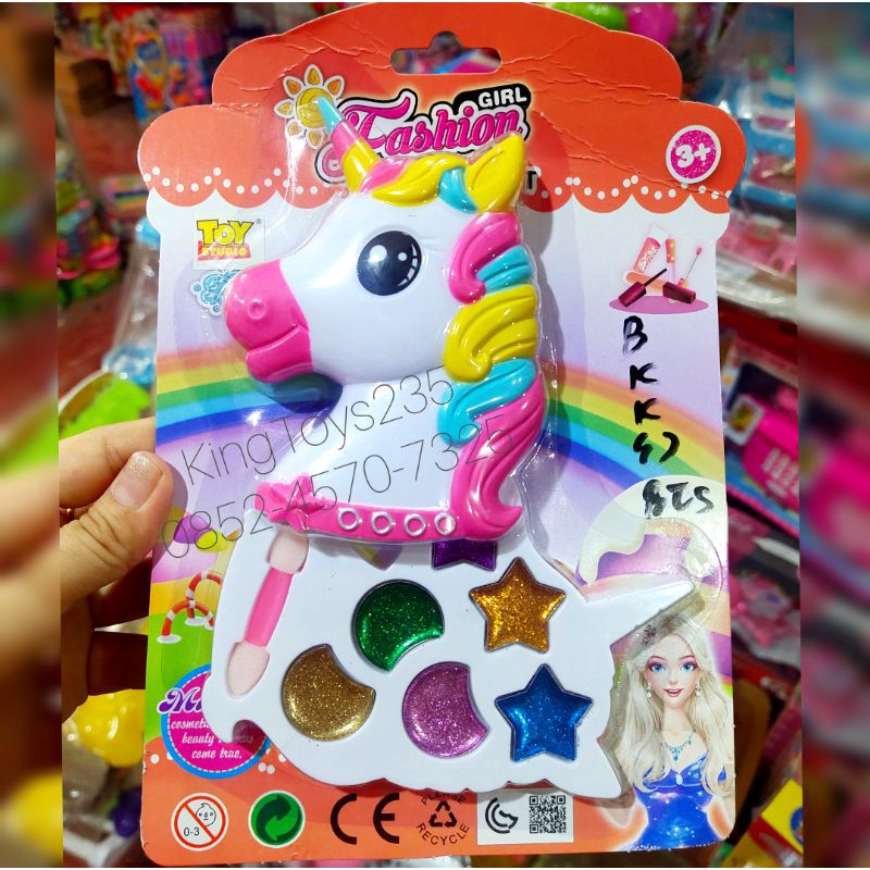 Mainan Anak Makeup Dandan Bisa Di Pakai Asli Unicorn Kuda My Pony Rias Wajah Kado Pontianak