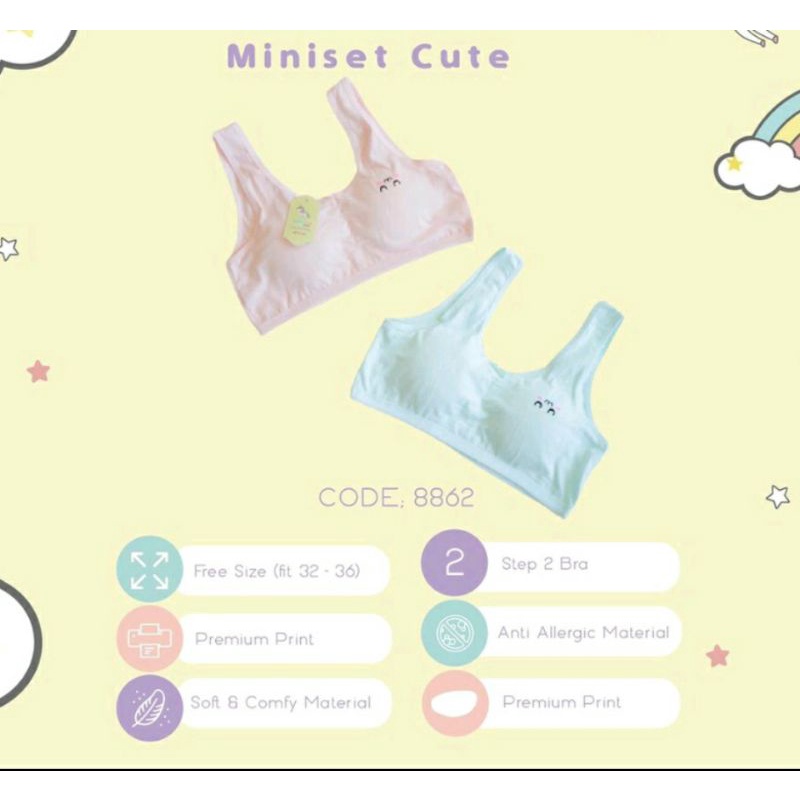 Miniset Vandella 8862 Bra Remaja Miniset Remaja