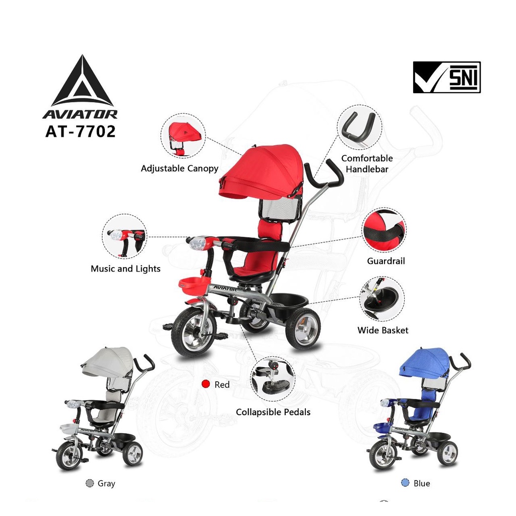SEPEDA ANAK RODA 3 AVIATOR AT - 7702