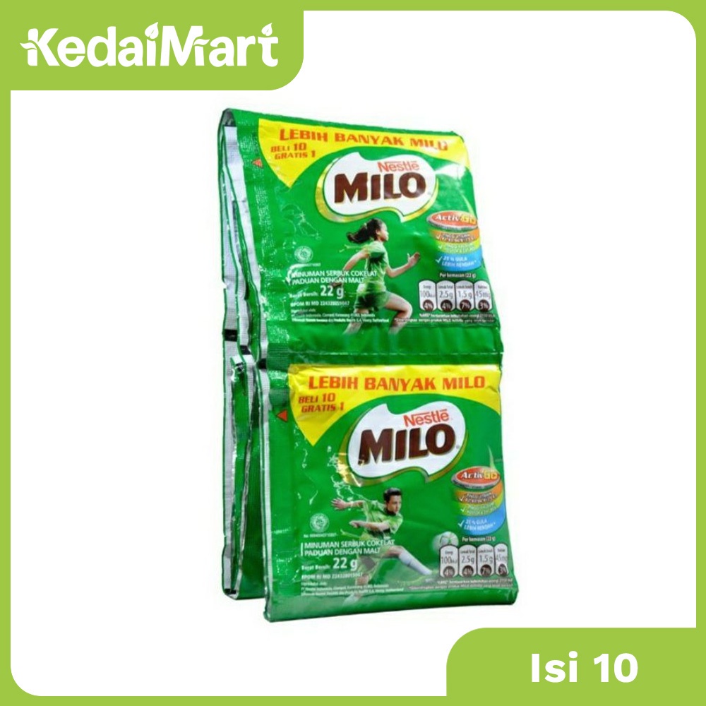 

Milo Active Go Renceng Isi 10 x 22 Gram