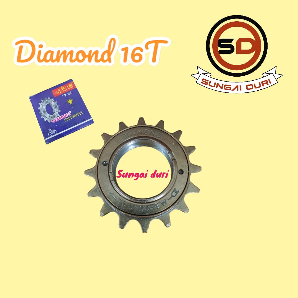 gir belakang sepeda anak 12 16 18 20 24 26 freewheel diamond 16t