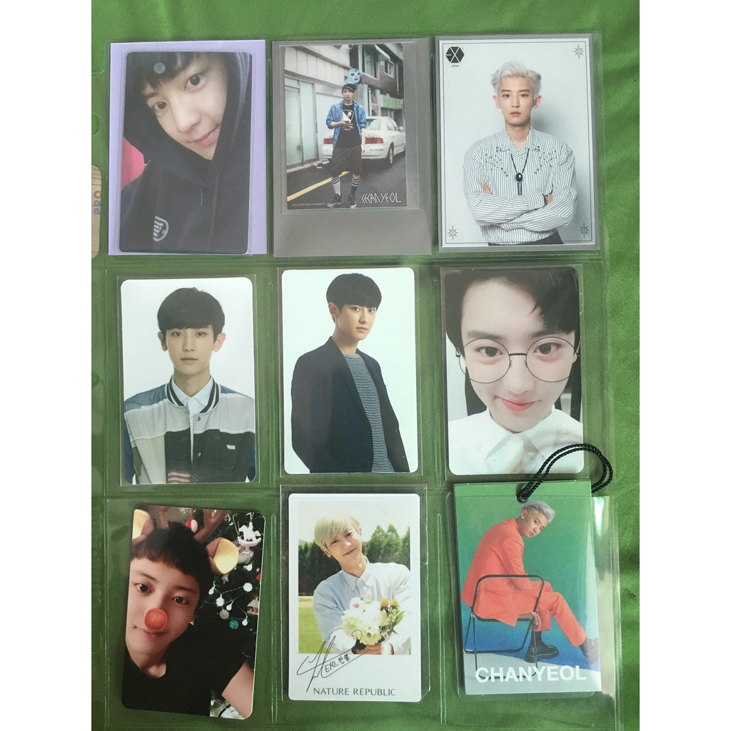 PHOTOCARD PC CHANYEOL EXO BUNDEL BLUE  HELMET A SONG OF MEISSA 11ST GREETING PARTY HAIRBAND EXPLORAT