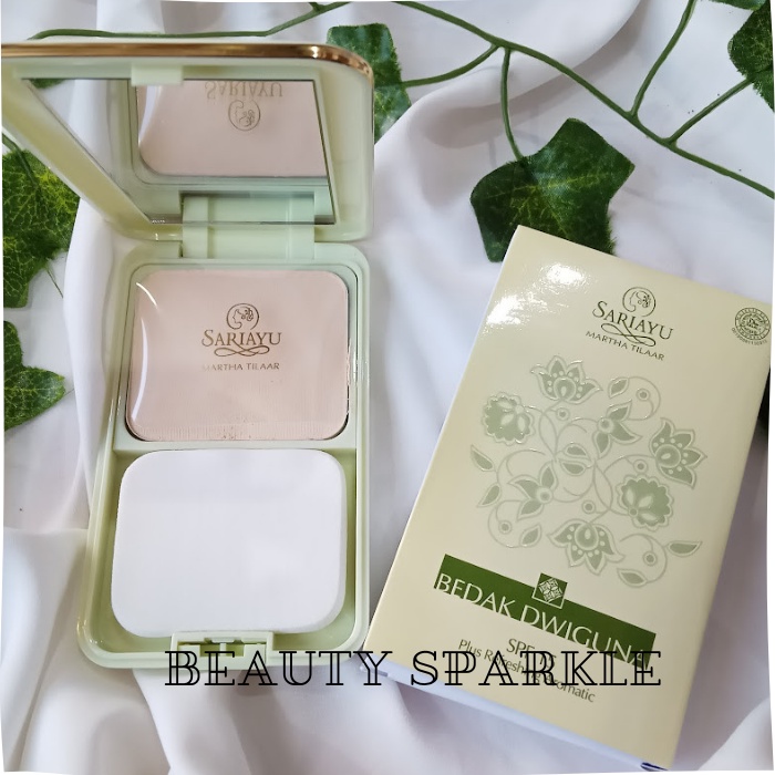 SARIAYU DWIGUNA TWO WAY CAKE KUNINGLANGSAT/Bedak padat dwiguna/bedak sariayu kuning langsat/sariayu 