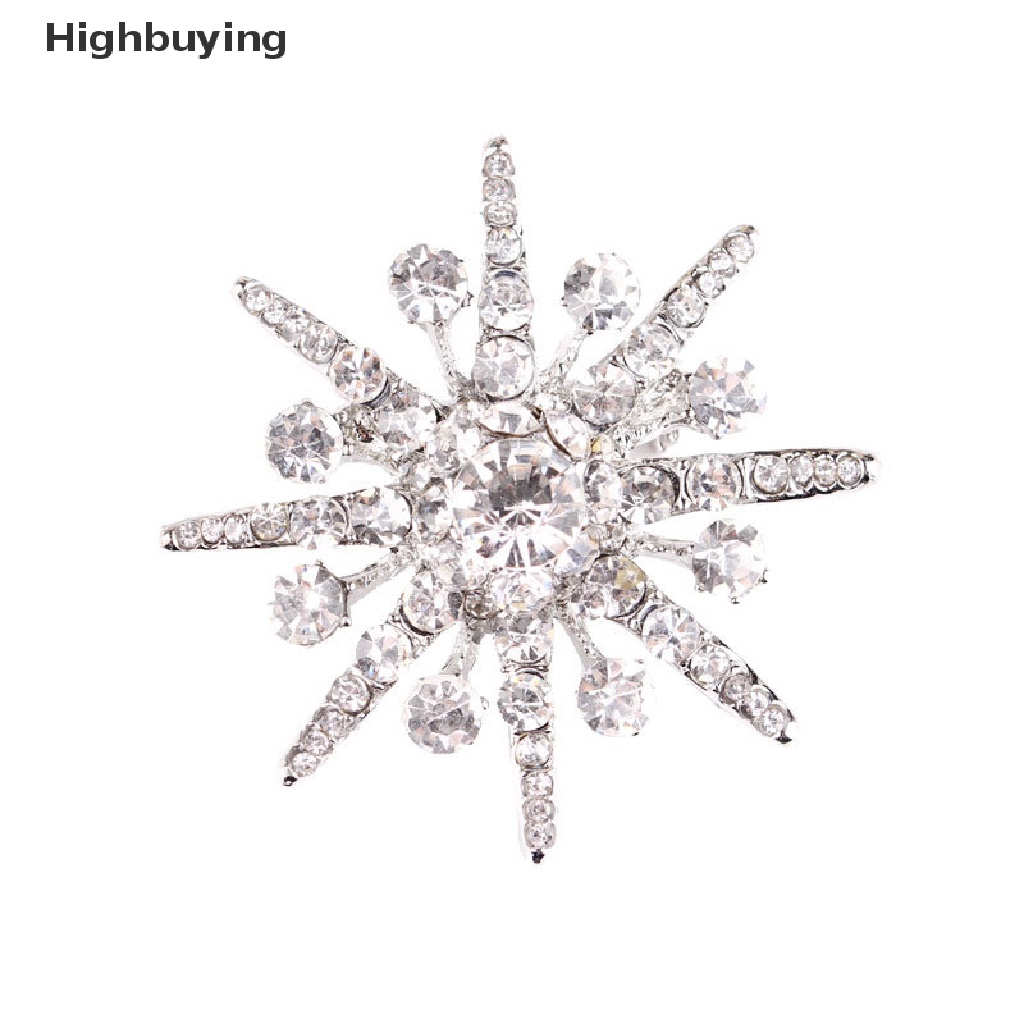 Hbid Vintage Berlian Imitasi Snowflake Bros Octagon Bintang Bertabur Bros Retro Lencana Jas Pakaian Bros Fashion Aksesori Pria Wanita Jas Kerah Pin Glory