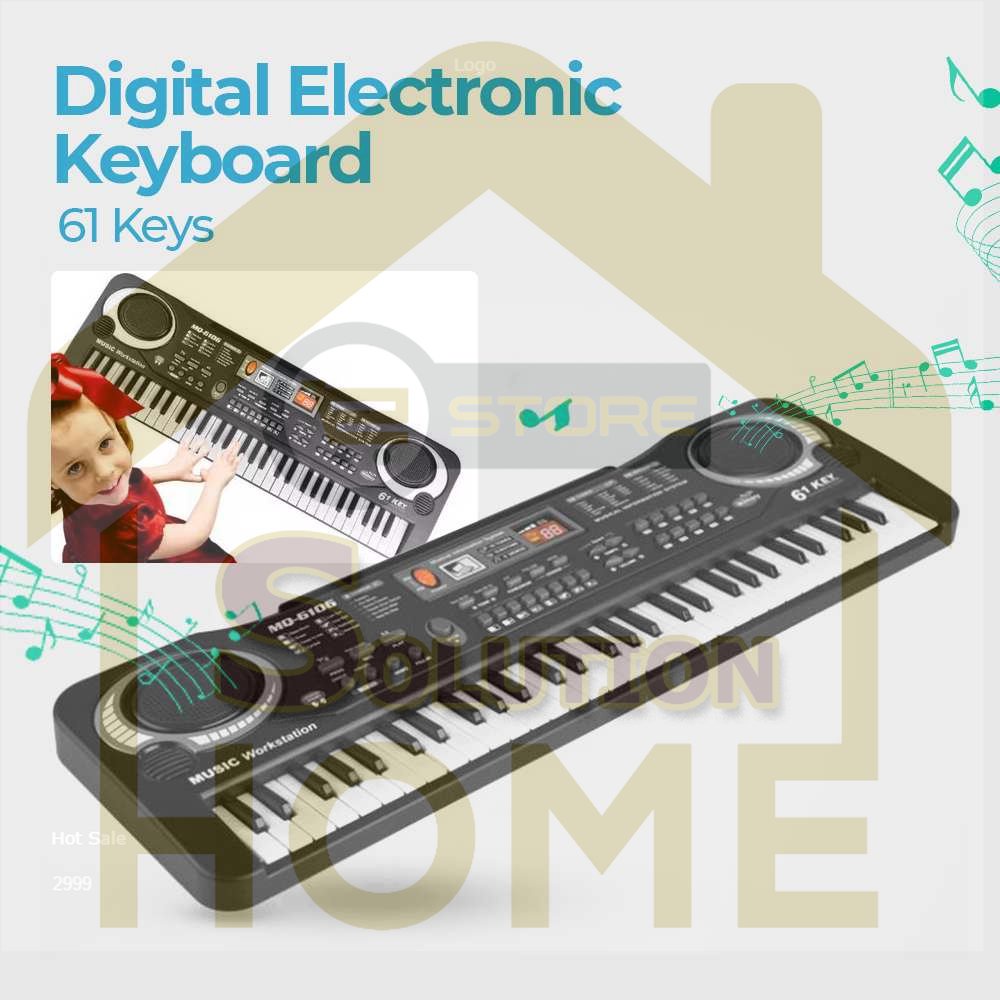 HSS TOYS - Toddi Digital Electronic Keyboard 61 Keys - MQ-6106 - Home Store Solution