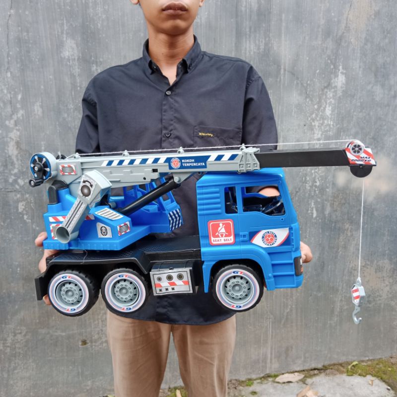 MAINAN TRUK "KGP 8091" CONTRUCTION PEMBUAT BANGUNAN TRUCK CRANE