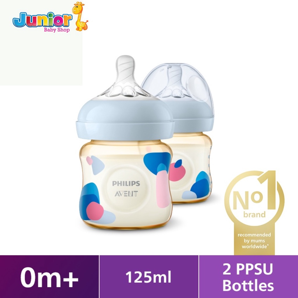 Philips Avent Natural PPSU Twin Bottle 0M+ 125ml