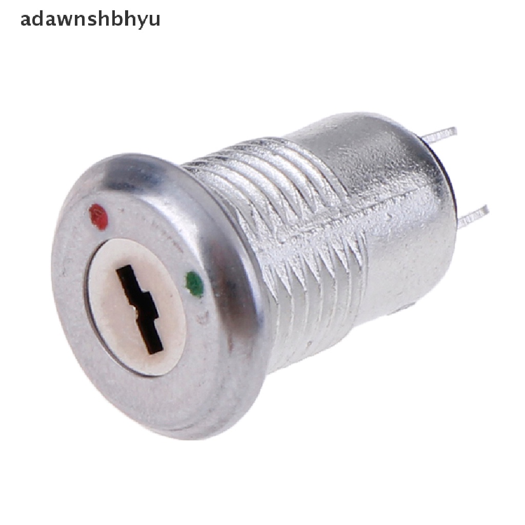 Adawnshbhyu 1pc 12mm Saklar Kunci Mini Saklar Kunci ON/OFF KS-02 KS02 Saklar Elektronik 3A 250V ID