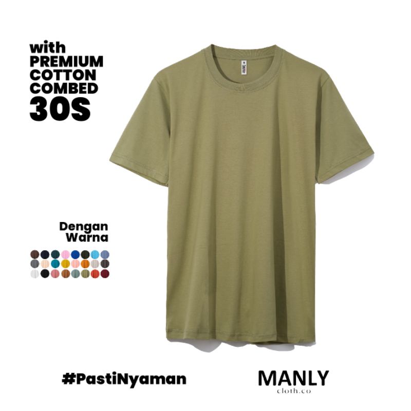 MANLY KAOS SAGE GREEN PREMIUM COTTON COMBED 30S