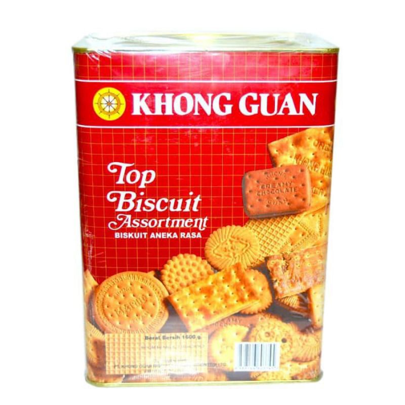 

Khong Guan Top Biscuit 1600gr / Biskuit Kaleng