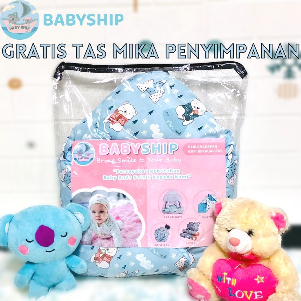 Selimut Topi Bayi / Selimut Bayi / Bedong Bayi / Sleeping Bag Bayi / Hoodie Baby Blanket