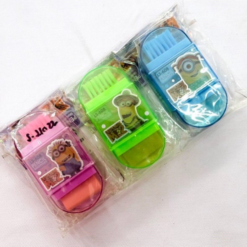 

Rautan Pensil / Pencil Sharpener / Serutan Pensil - Minion 3in1