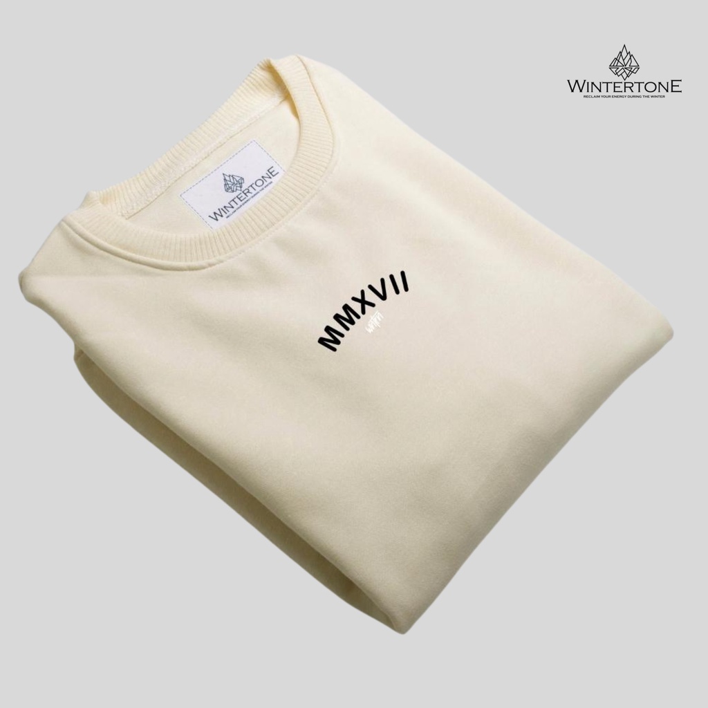 Sweater Crewneck Pria dan Wanita WINTERTONE City Series 1 WNTRN Sweatshirt Sablon Print Oversize Street Style Suiter Krunek Oblong Lengan Panjang