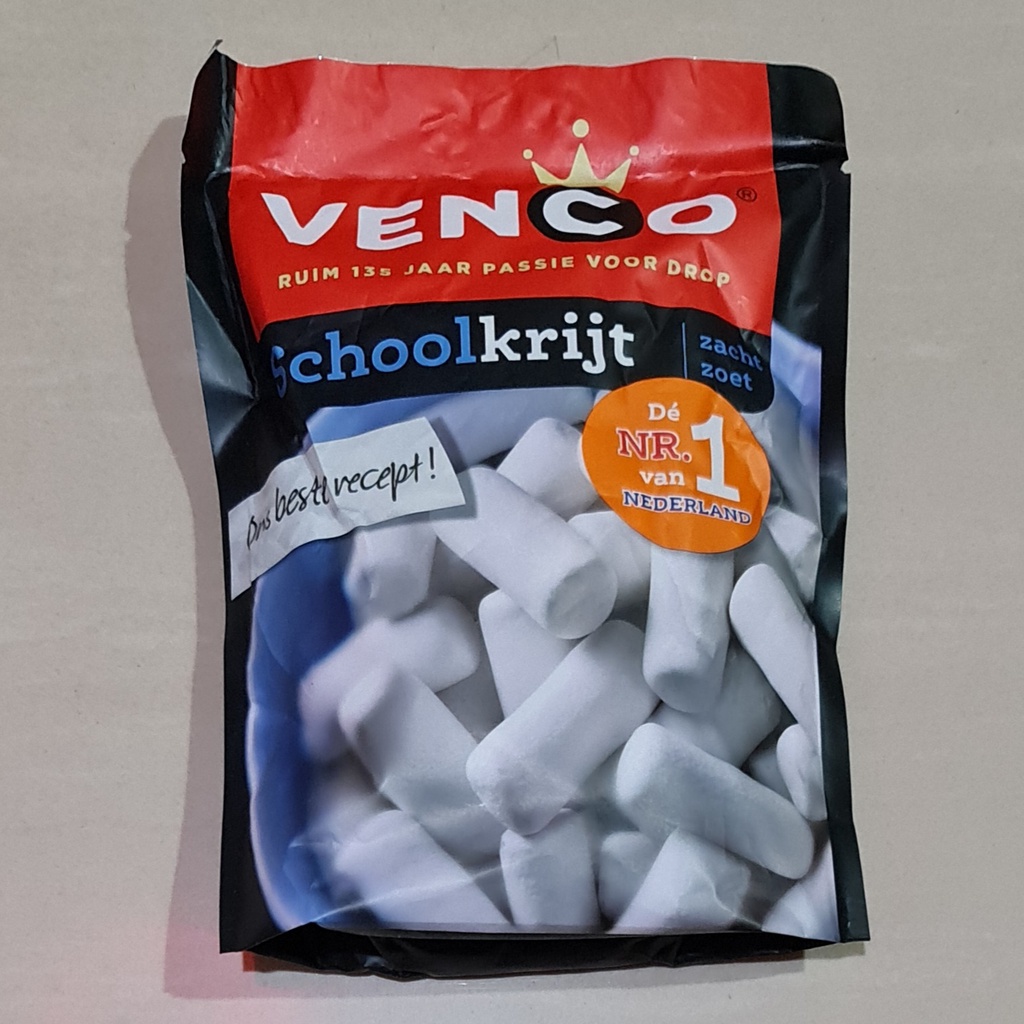 

Permen Venco School Krijt Drop Licorice 250 Gram