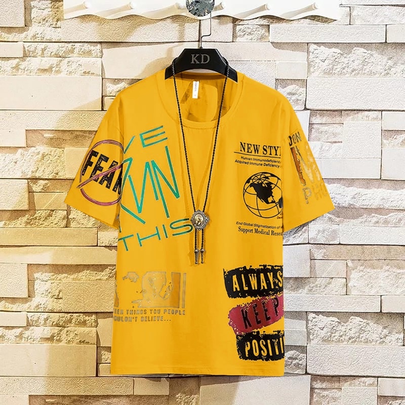 KAOS PRIA COWOK BAJU OBLONG ATASAN LENGAN PENDEK MOTIF ALWAYS KEKINIAN