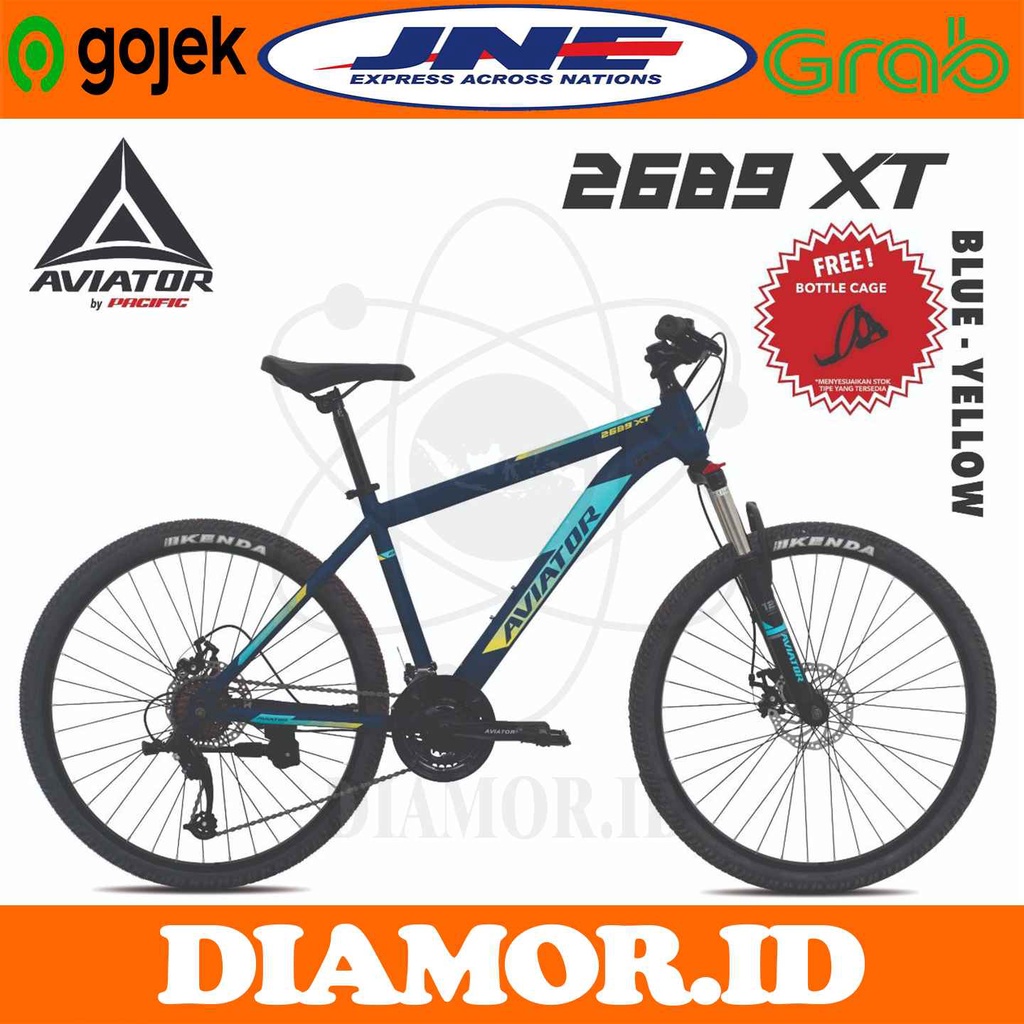 Sepeda Gunung MTB 20 24 26 27.5 Inch AVIATOR 2689 XT 24 Speed Suspensi