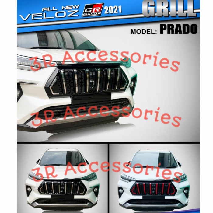 GRILL AVANZA VELOZ 2021 MODEL APOLLO - ISOKA - HITAM - MERAH