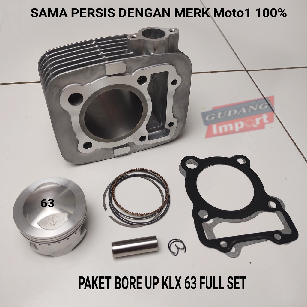 BLOK SEHER BORING PAKET BORE UP BOREUP KLX 63MM