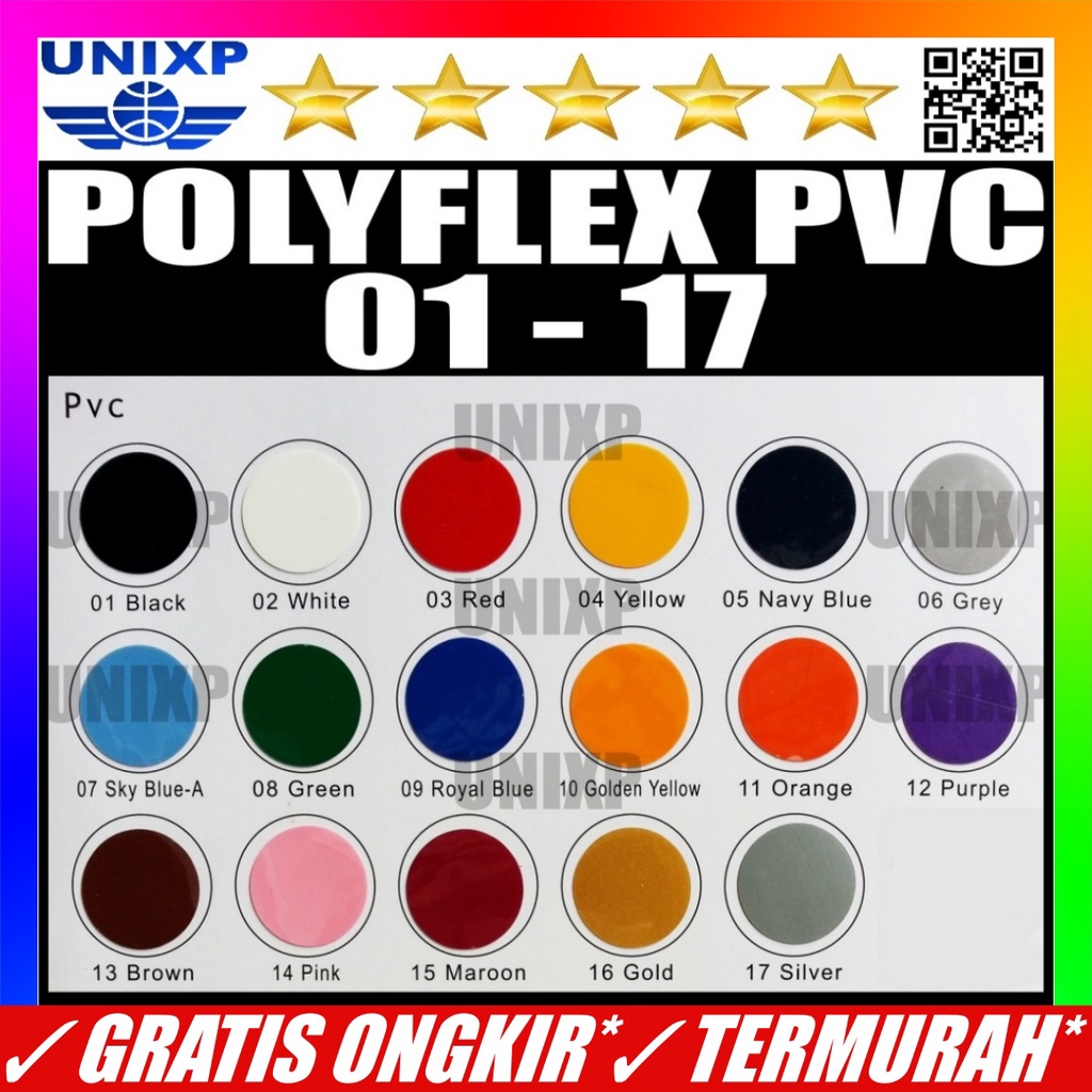 Polyflex Korea PVC Premium - Bahan Sablon Setrika Custom untuk Kaos Flex Sablon Polyflex Korea
