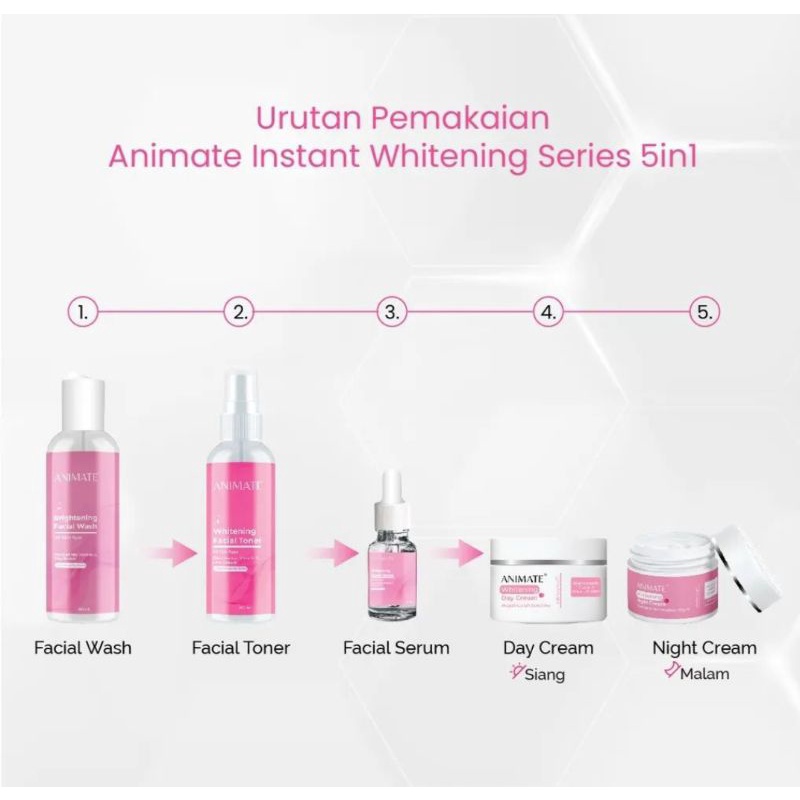 ANIMATE INSTANT WHITENING SERIES PAKET / ECER