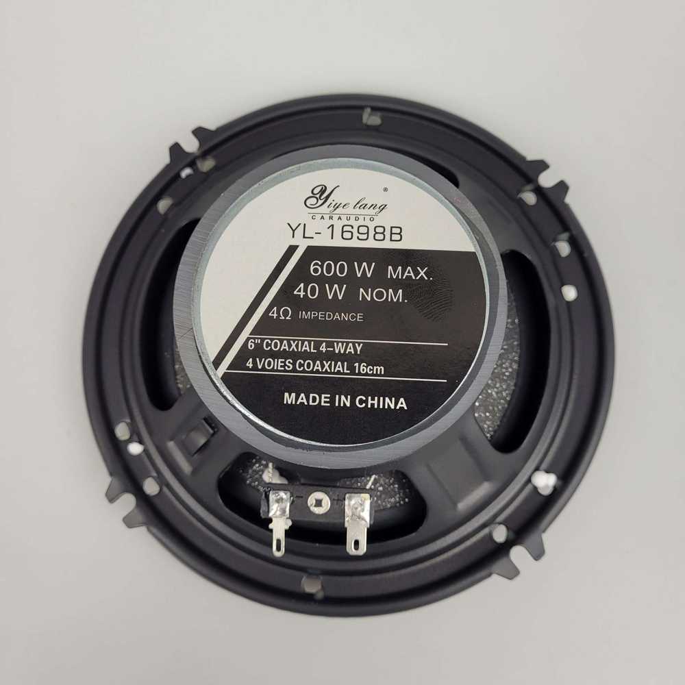 Speaker Mobil HiFi 4 Way 6 Inch 600 W 2 PCS - YL-1698B Coaxial Speaker Subwoofer Pintu Mobil  High power speaker