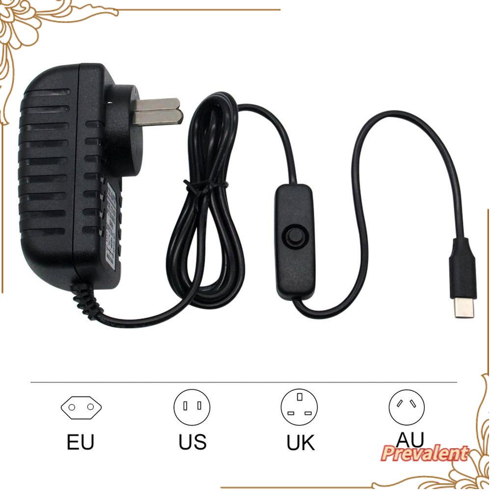 Preva Charger Universal 100-240V Tombol Switch Charging Dock