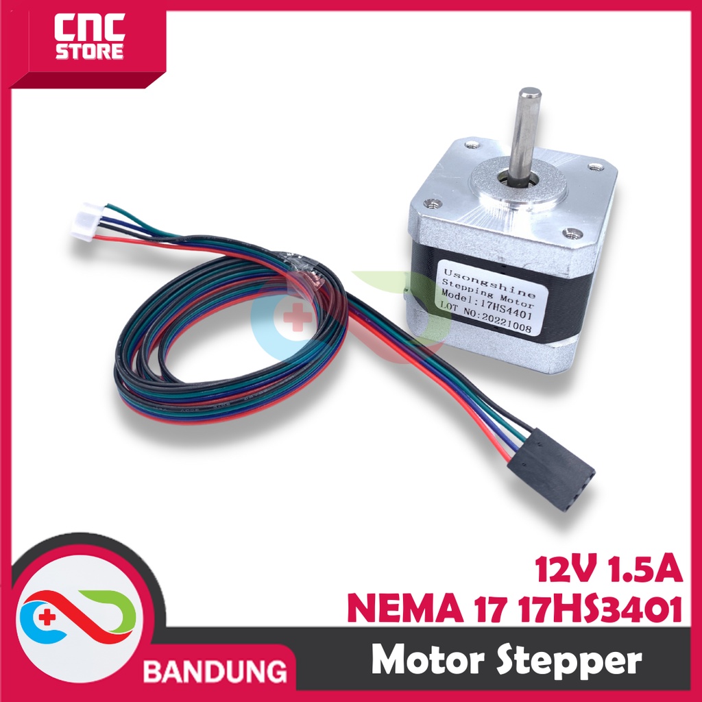 NEMA 17 17HS3401 STEPPER MOTOR 42-34MM 12V 1.3A PLUS KABEL