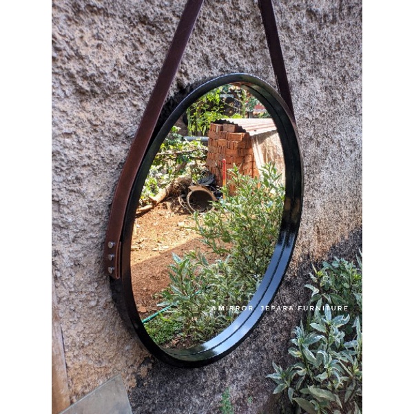 cermin bulat gantung diameter 60cm