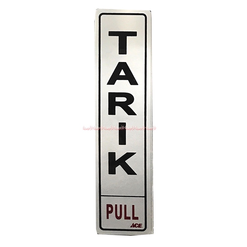 Stiker Tarik Full Pull Sticker Tariks Pulls Arahan Petunjuk Sticker Perintah Mudah Diaplikasikan Pada Kaca Metal Aluminium Silver