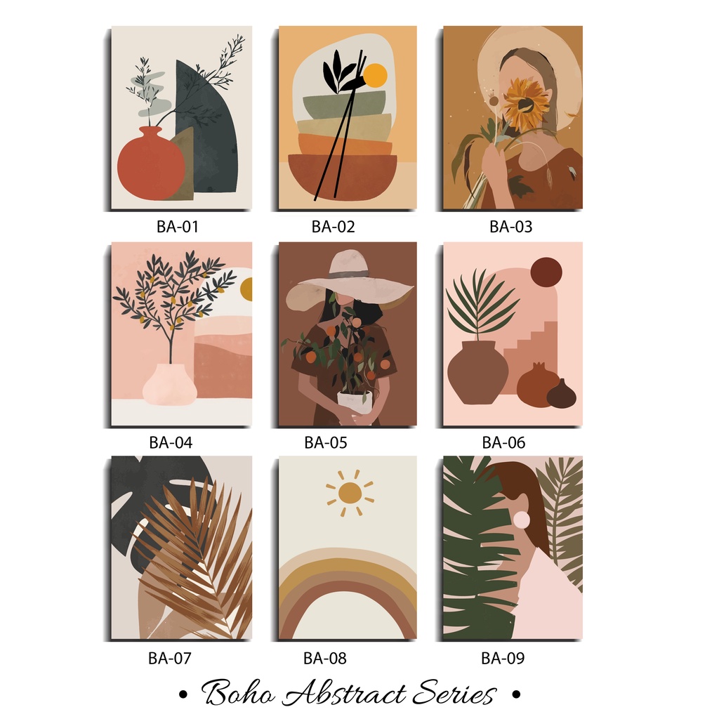 NUZ Hiasan Dinding Ruang Tamu pajangan rumah Poster aesthetic dekorasi kamar minimalis