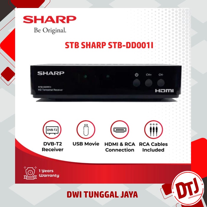 STB Sharp Set Top Box STB-DD001I Original TV Digital