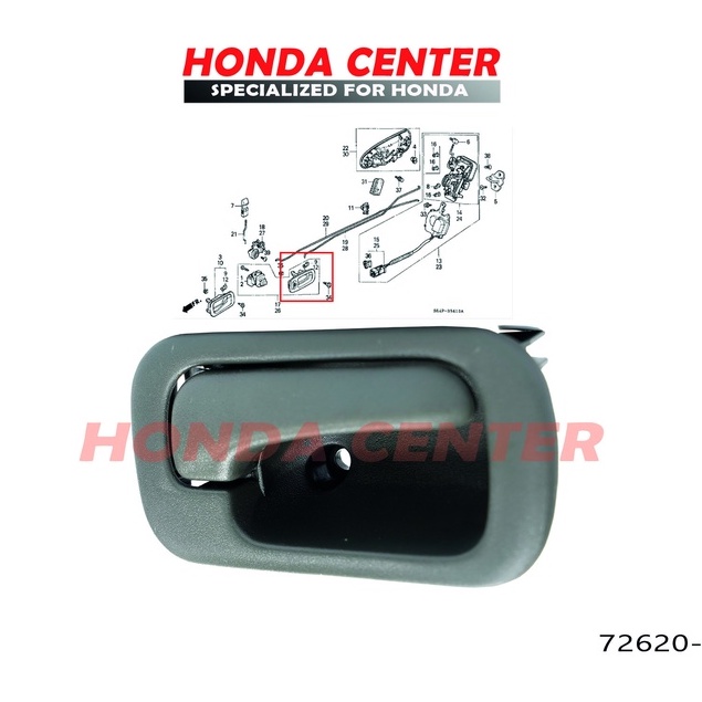 handel handle tarikan gagang pegangan bukaan pintu dalam kanan kiri civic genio 1992 1993 1994 1995