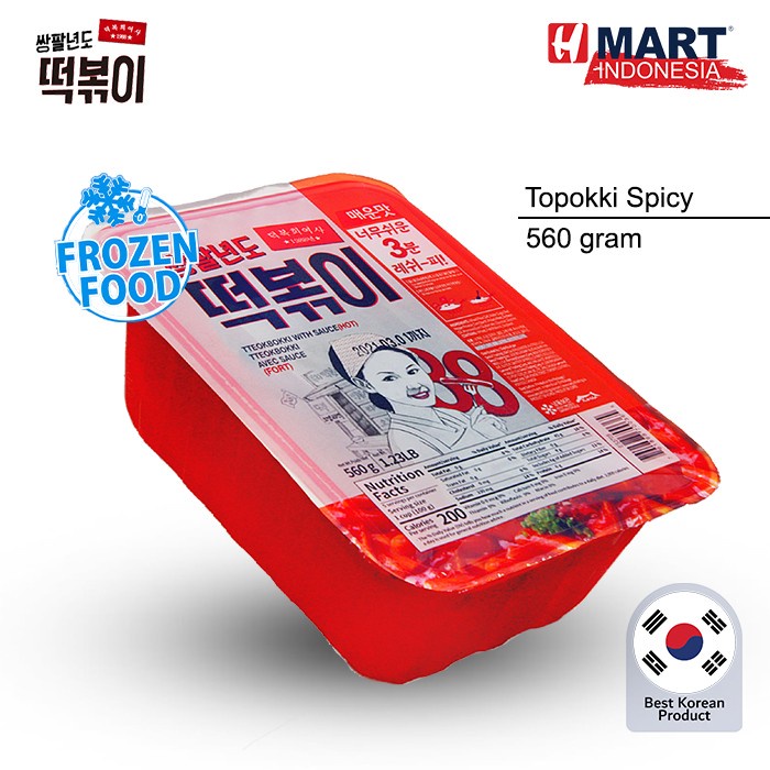 

Topokki 88 Tteokbokki Spicy 560gr - Kue Beras Korea Dgn Saus Pedas - Topokki Spicy