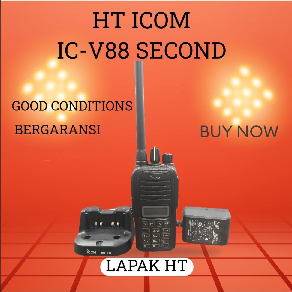 HT ICOM IC V88 VHF 136-174 SECOND GOOD CONDITIONS