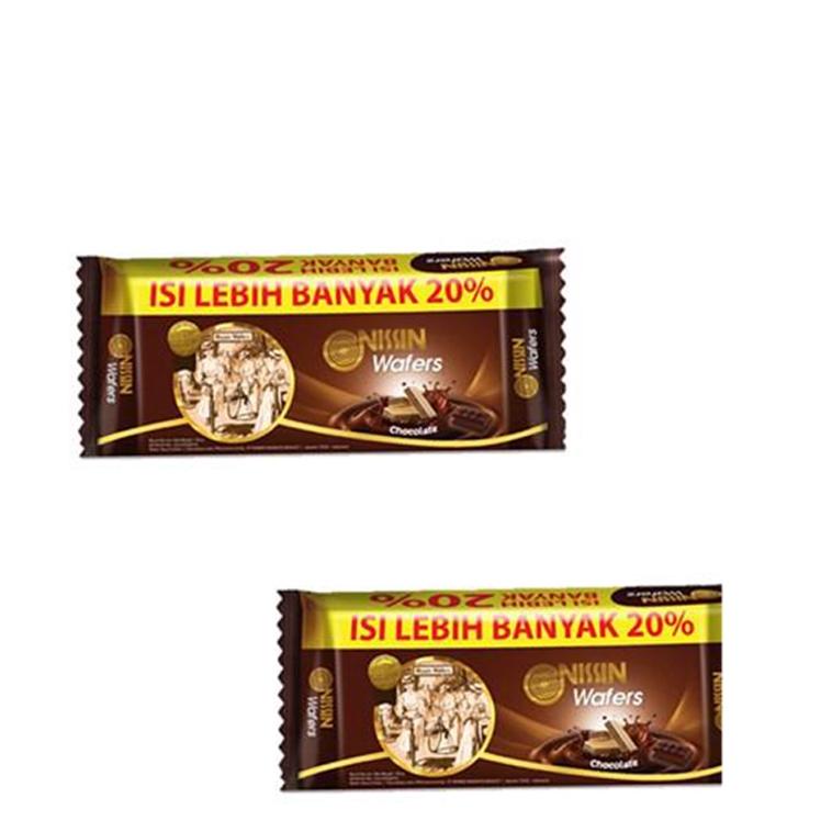 

わ Nissin Wafers Chocolate 2 x 145 gr ぴ