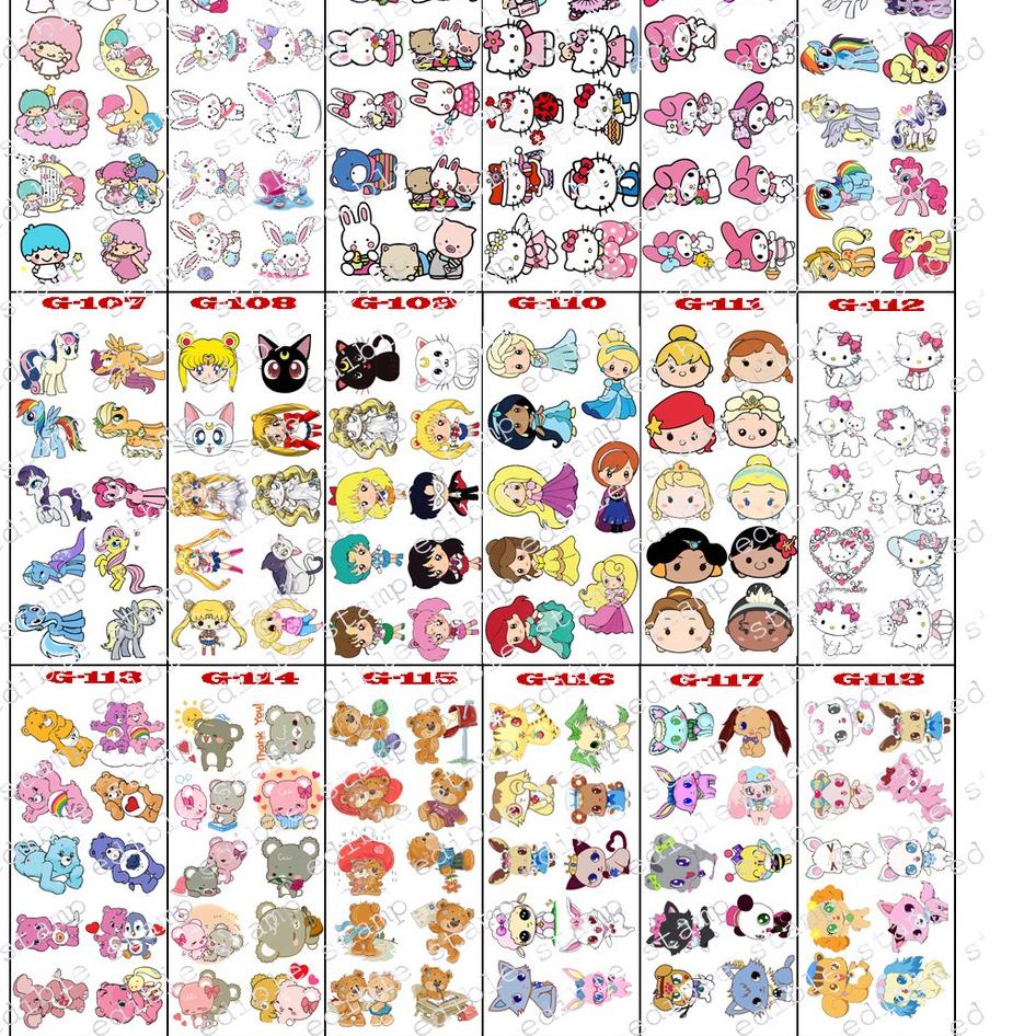 

>D2289) ⭐⭐⭐⭐⭐ Edible Stamp Stiker Makanan Edible Stiker Edible Image Edible Print Sticker Makanan G101-G118