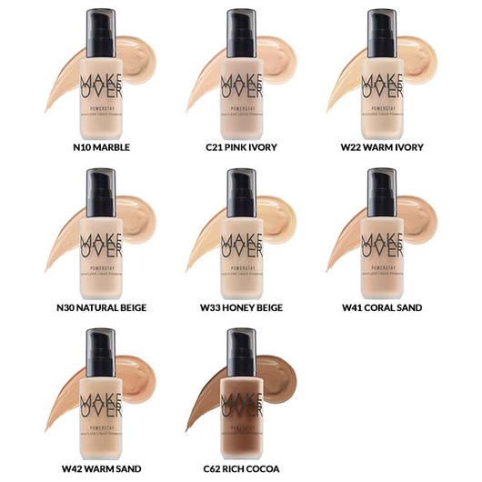 MAKE OVER Powerstay Weightless Liquid Foundation 24H Oil Control