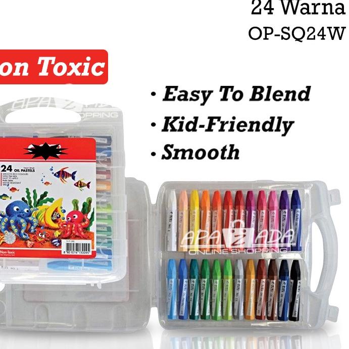 

Harga Terjangkau Apazada - Crayon Oil Pastel Isi 24 Warna Non Toxic / Krayon Minyak / Crayon Murah Berkualitas Bisa TR6***