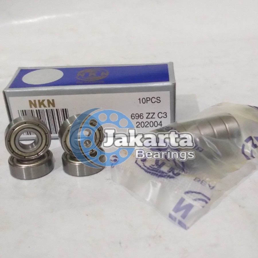 BEARING 696 ZZ / 696ZZ C3 TUTUP BESI MERK NKN