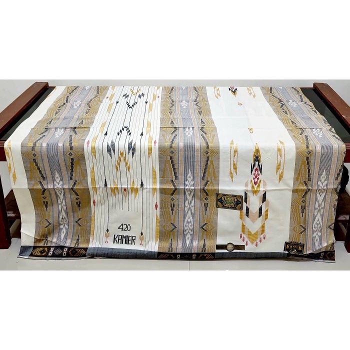 {FamilyStore} Sarung Tenun sutra KAMER SUPER 420 Exclusive setara tamer bhs sgt sgc - Motif 1 Murah