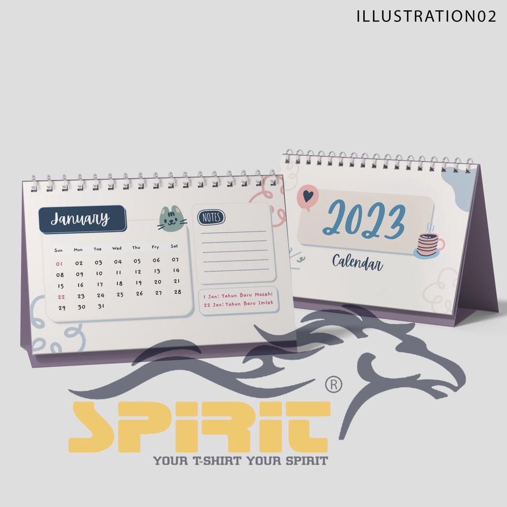 

Kalender ILLUSTRATION A5 Kalender Meja Murah TERBARU kalender