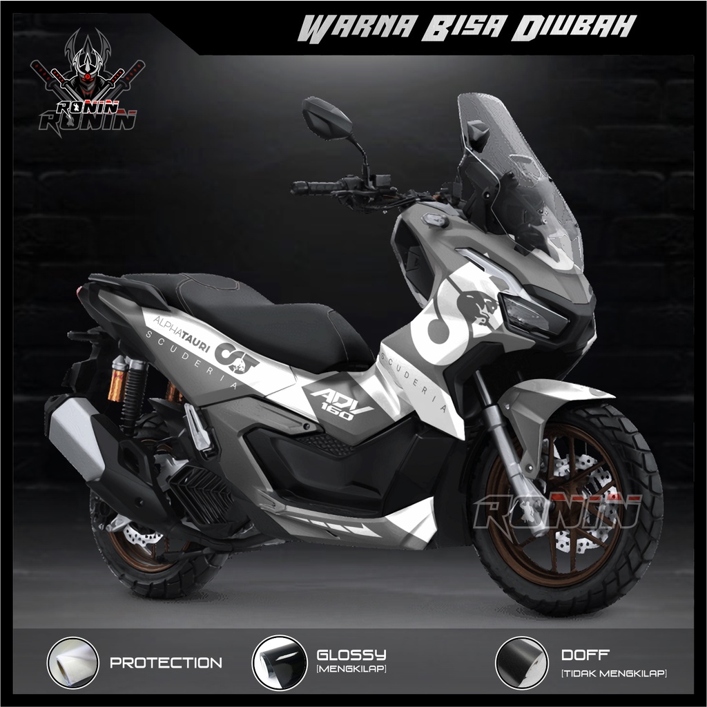 Sticker Decal FULL BODY All New ADV 160 Motif Alphatauri Grey
