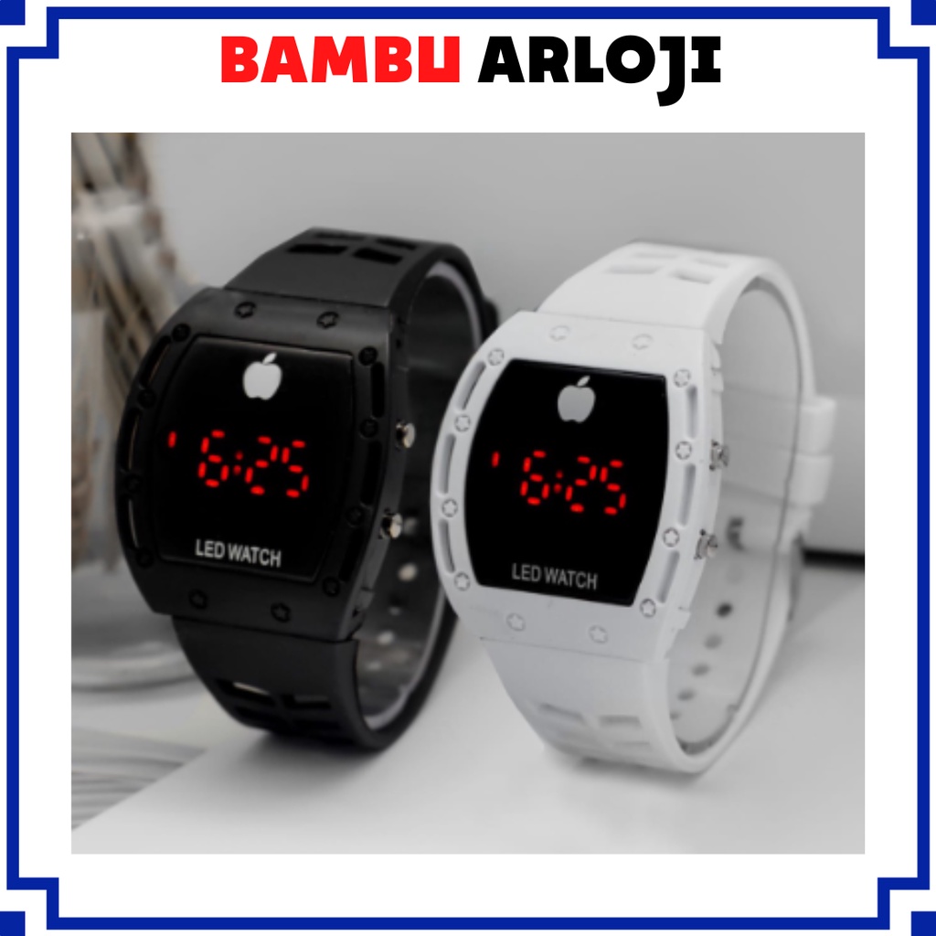 BAJ Jam Tangan LED Digital Pria Wanita Rubber Electronic Fashion Couple Anak Remaja Import Premium RM067