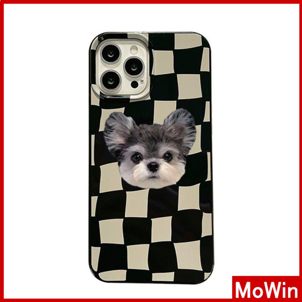 For iPhone 14 Pro max iPhone Case Black Soft Case TPU Candy Case Shockproof Big Hole Protection Camera Cute Puppy Compatible For iPhone 13 Pro max 12 Pro Max 11 xr xs 7Plus 7 8