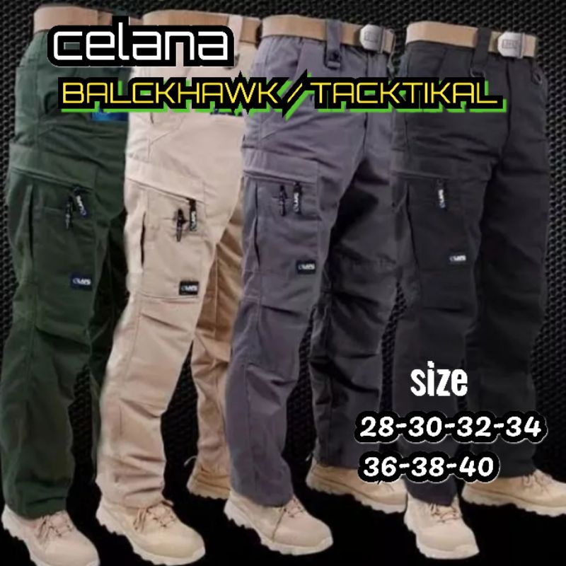 CELANA PANJANG TAKTIKAL/ BLACK HAWK/POLISI/TENTARA/RISTOP/MURAH