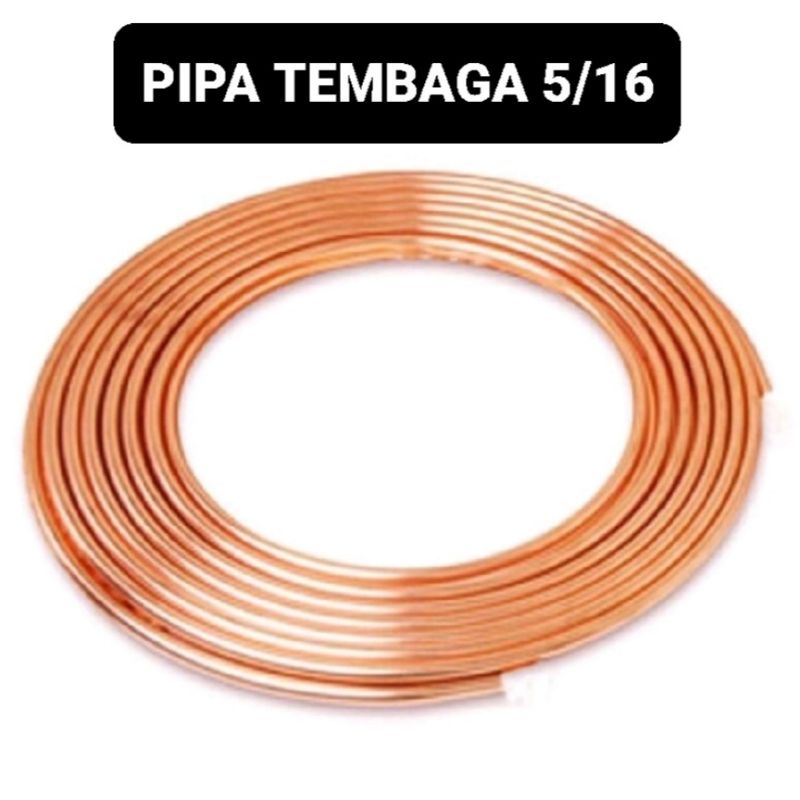 (PER METER) Pipa Tembaga Ukuran 5/16