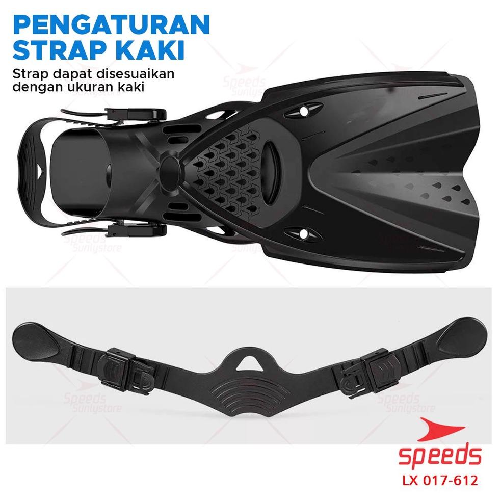 ⇾ SPEEDS Kaki Katak Snorkeling Fins Kaki Katak Fins Renang Fins Diving 017-612 ヂ