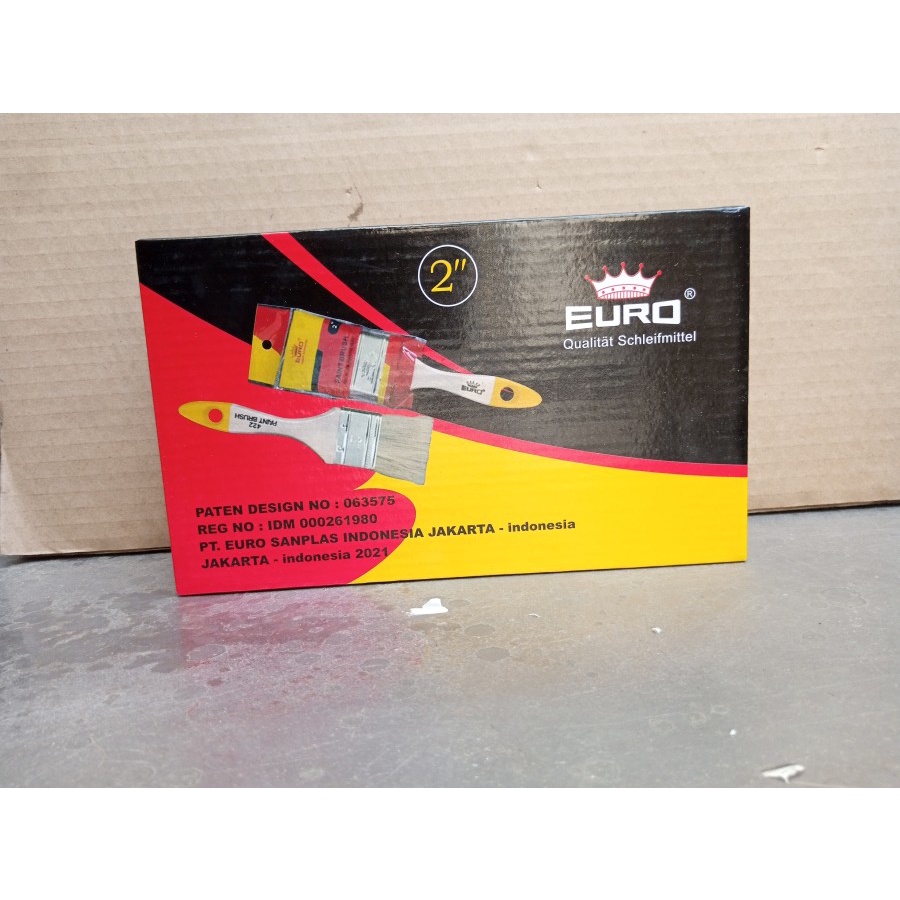 Kuas cat tangan 2 inch paint brush EURO 422 gagang kayu kuas tembok