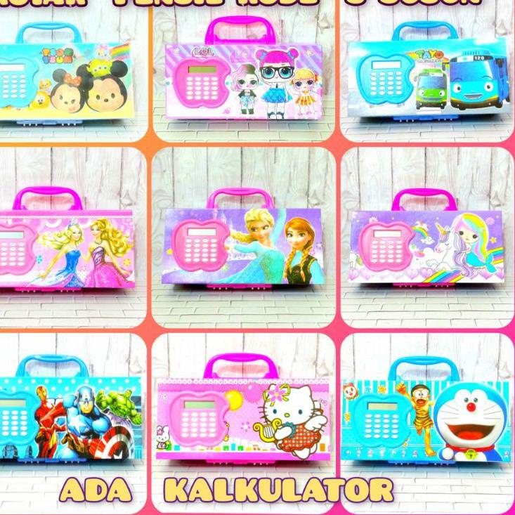 

➶ Harga Murah✵➶ Tempat Pensil Kode Kunci 3 Susun ada Kalkulator LOL Pony Hello kitty Tayo tsum2 60