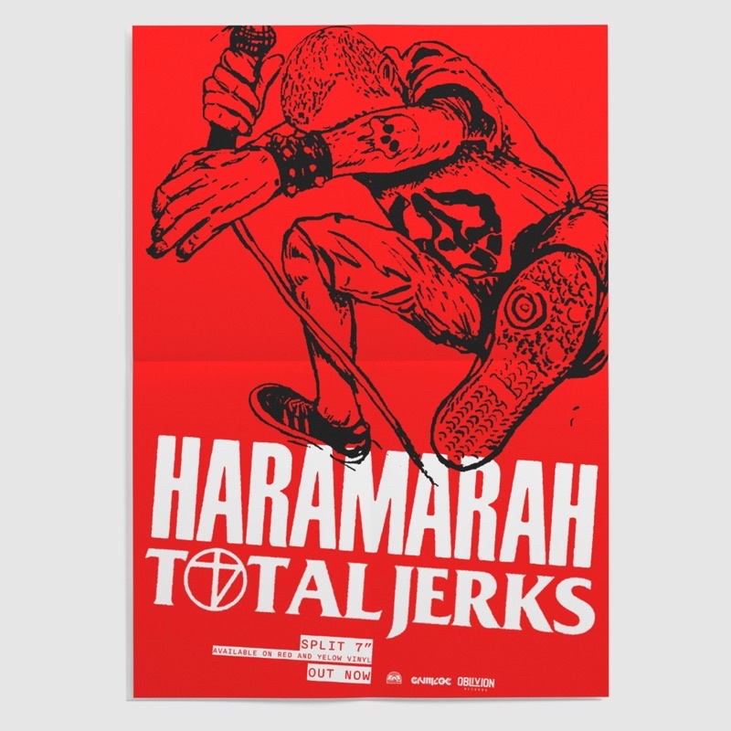 HARAMARAH X TOTAL JERKS - SPLIT 7” VINYL